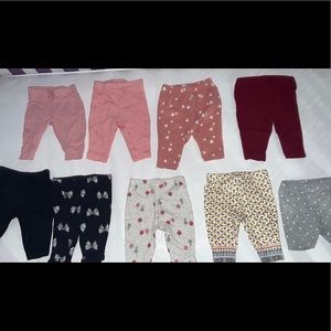 Baby girl pants bundle